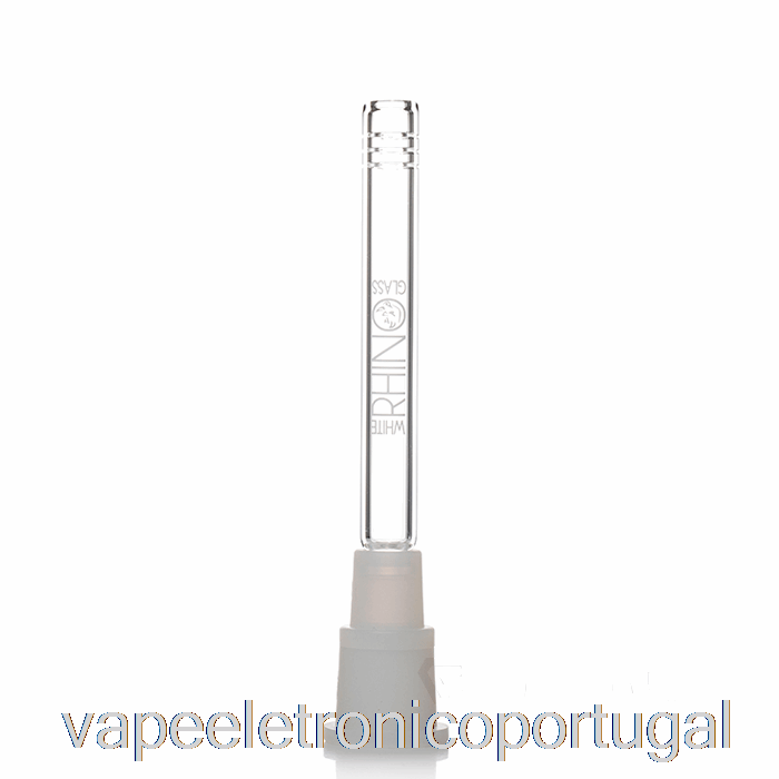Vape Eletrônico Branco Rinoceronte Híbrido Downstem 5,5 Polegadas